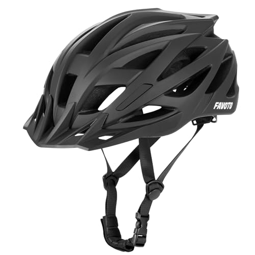 Favoto Bike Helmet for Adults – Lightweight Bicycle Helmet with Visor, MTB & Road Bike Helmet for Men and Women, CPSC Cert...