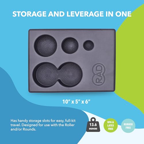 RAD Block – Multi-Use EVA Foam Yoga Block with Storage for Massage Balls for Myofascial Release -Travel-Friendly Pilates &...