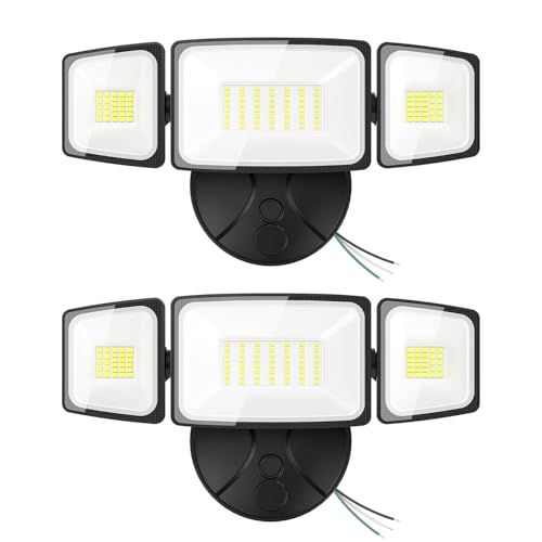 Onforu 2 Pack 75W Flood Lights Outdoor, 7000LM LED Flood Lighting Outdoor Switch Controlled, IP65 Waterproof Exterior Floo...