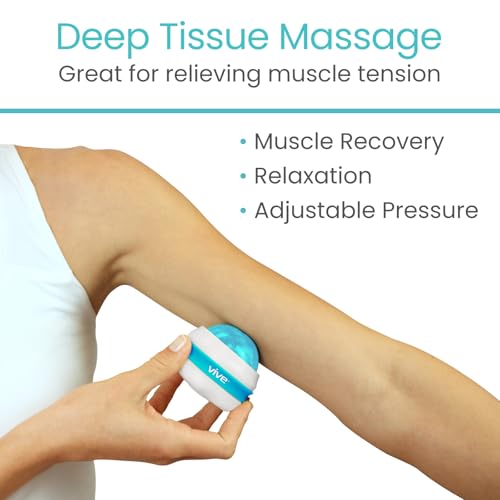 Vive Massage Roller Ball - Manual Massage Therapy & Relax Tool for Sore Muscles, Joint Pain Relief, Relaxing, Full Body De...