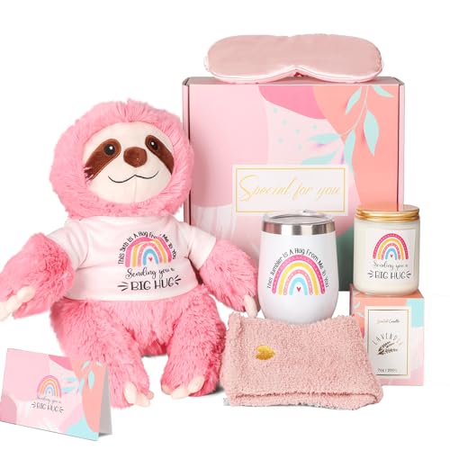 Get Well Soon Gifts for Teenage Girl Feel Better Baskets Teenage Sympathy Birthday Sloth Gift for Women Girls Teenage