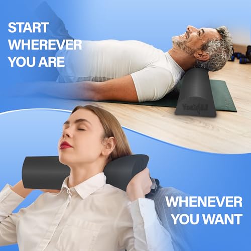 Yes4All Medium Firm PE Half Foam Rollers for Post-Workout Relaxation, 12/18/24/36 inch Foam Roll for Back Massage & Yoga E...