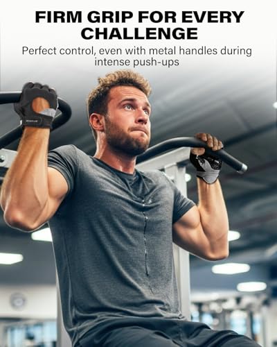 VINSGUIR Workout Gloves for Men and Women, Weight Lifting Gloves with Excellent Grip, Lightweight Gym Gloves for Weightlif...