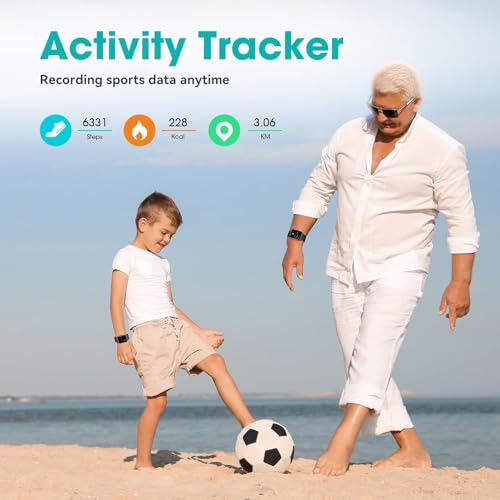 Pautios Pedometer Watch Senior Friendly No App/Phone Required, Waterproof Fitness Tracker Watch with Step Counter Calorie...