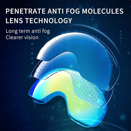Whale Magnetic Flip-up Ski goggles, eyewear-style goggles For Men, Women And teenagers - 100% UV Protection