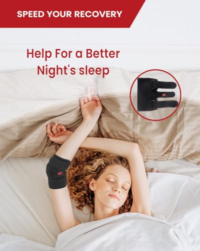Hurmoya Elbow Brace Comfortable Night Sleep, Cubital Tunnel Syndrome, Ulnar Nerve Entrapment with Compression Sleeve Immob...