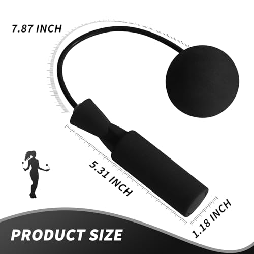junqixing Cordless Jump Rope with Weight Ball, Fitness Training Jump Rope, Indoor Home Exercise, Suitable for Men Women Kids.