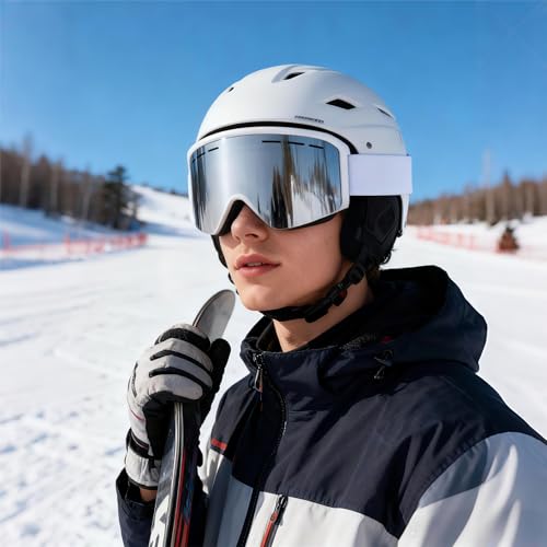 MXJ Gear Ski Goggles Over Glasses,YH359 Snowboard Goggles,Anti-Fog UV400 Protection Snow Goggles for Adult