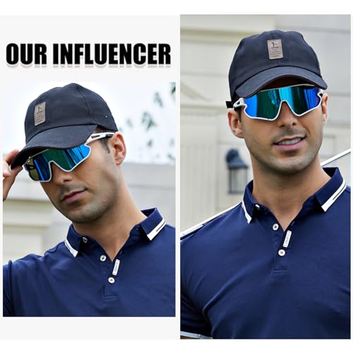 DUCO Sports Polarized Sunglasses for Men Women Running Sunglasses Fishing Cycling Baseball Glasses UV400 Protection DC0023