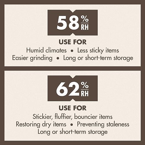 Boveda 62% Two-Way Humidity Control Packs For Storing ½ oz – Size 4 – 10 Pack – Moisture Absorbers for Small Storage Conta...