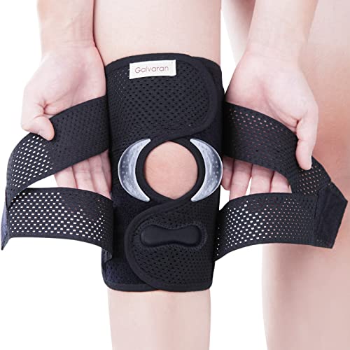 Galvaran Professional Knee Brace for Women & Men Breathable Knee Support with Side Stabilizers, Adjustable knee brace for ...