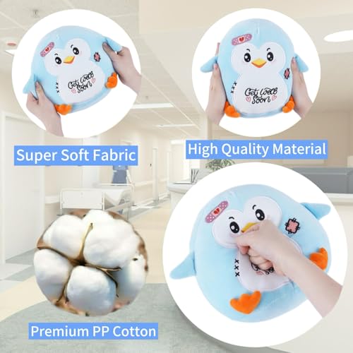 NIUBEHOHO Get Well Penguin Stuffed Animal - Get Well Soon Gifts Penguin Plush Heartwarming Design for Rehabilitation Kids'...