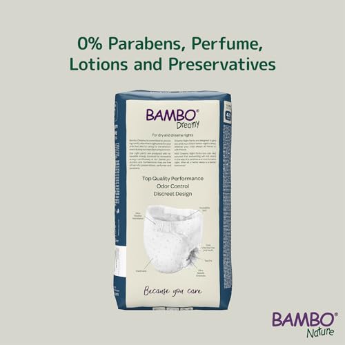 Bambo Nature Premium Dreamy Night Pants, Pull Up Pants, Eco-Labeled Night Time Diapers, Secure, Comfortable, Skin Friendly...