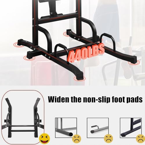 Tappio Power Tower Pull Up Bar for Home Gym, Multi Functional Pull Up Bar Stand Dip Bar Station with Weight Bench, Adjusta...