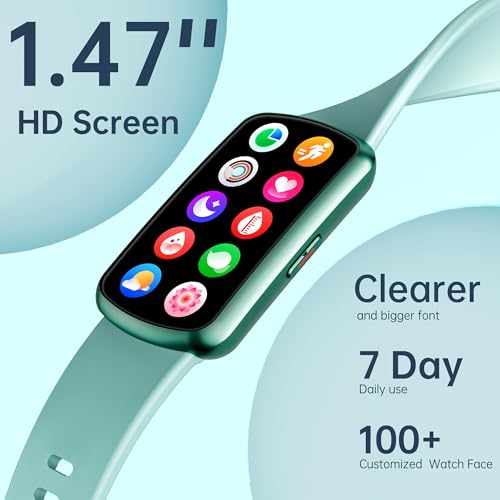 Health Fitness Tracker with 24/7 Heart Rate, Smart Watch with Blood Pressure and Blood Oxygen Monitor, Bulit-in 120+ Sport...