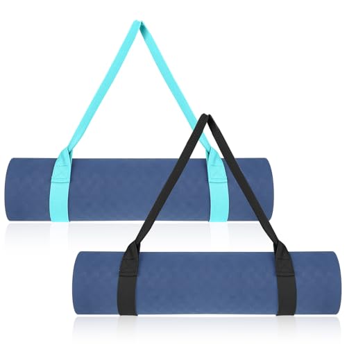 Xindojuz 2 PCS Yoga Mat Strap for Carrying [mat Not Included] Adjustable Yoga Mat Sling Band Easy-Cinch Mats Holder Stretc...