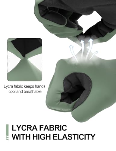 INBIKE Breathable Bike Gloves for Men Women, Full Finger Pad Cycling Gloves, Touchscreen Reflective Mountain Biking Bicycle