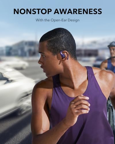 Soundcore by Anker AeroFit Pro Open-Ear Headphones, Ultra Comfort, Secure Fit, Ergonomic Design, Rich Sound with LDAC, Blu...