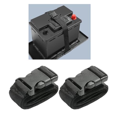 Battery Box Strap - Adjustable Buckle, Auto & Trailer Hold Down Strap - 2 PCS Pack (39 Inch, Quick Release)