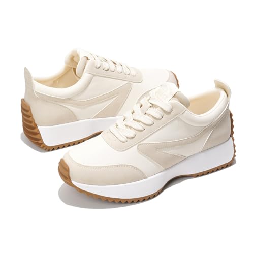 Project Cloud Womens Sneakers - Memory Foam Insole and Lightweight Spring Shoes - Non-Slip Lace Up Trendy Shoes - Fashion ...