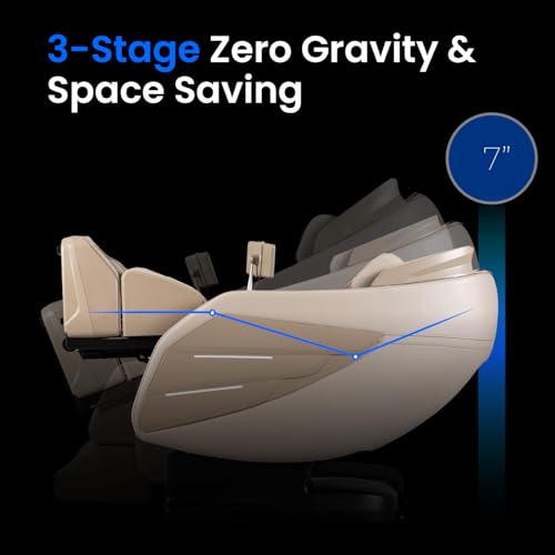 Osaki OS-3D Champ II | Brown Full Body Massage Chair | 3D SL-Track Massage | Zero Gravity | Lumbar Heating | Touchscreen C...