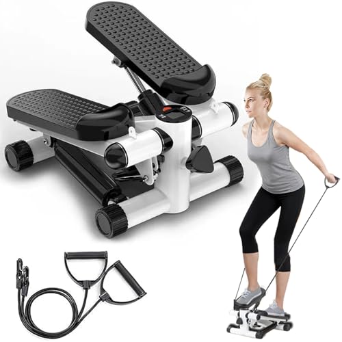 Joxir Steppers for Exercise at Home, Mini Stepper with Resistance Bands for Full Body Workout, Portable Stair Stepper for ...