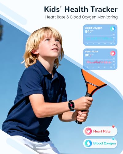 Smart Watch for Kids Girls Gift: No APP No Phone Needed Watch with Heart Rate Sleep Monitor Pedometer, Music Player, Alarm...