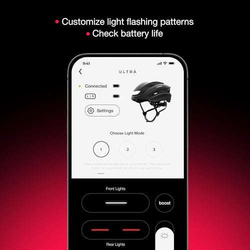 Lumos Ultra Smart Bike Helmet | Customizable Front and Back LED Lights with Turn Signals | Road Bicycle Helmets for Adult...