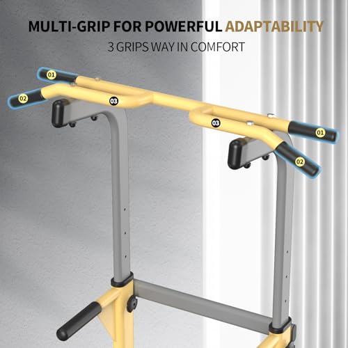 Z ZHICHI Pull Up Dip Station For Home Gym Strength Training Fitness Workout Station Chin-Ups Push-Ups Pull-Ups Dip-Ups 330...