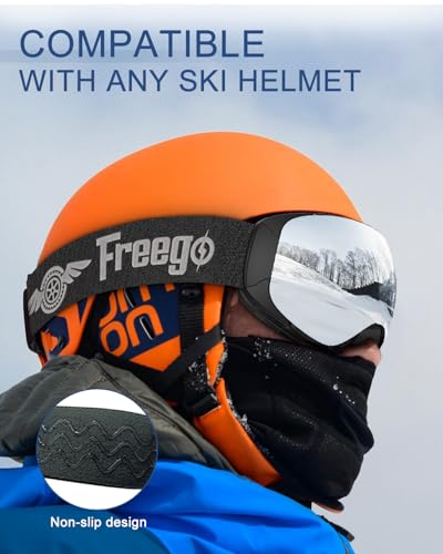 Silkycasters Ski Goggles PRO, Interchangeable Lens 100% UV400 Protection, Unisex Snow Goggles for Men & Women
