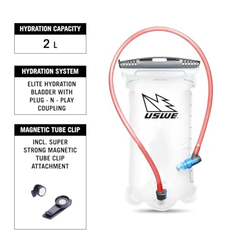 USWE Outlander Hydration Pack with Water Bladder, Hydration Backpack - Backpack for Cycling, MTB, Trail Running & More