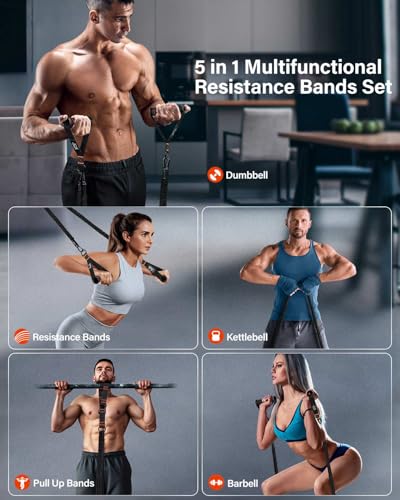 Resistance Bands, Exercise Bands, Resistance Bands for Working Out, Pull Up Assistance Bands, Work Out Bands with Handles ...