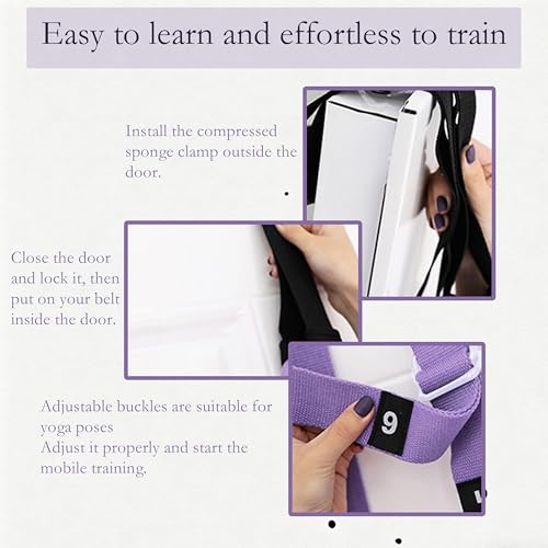 ZHQZZPH Aerial Yoga Stretching Strap - Adjustable Yoga Straps for Stretching, Flexibility & Inversion Training | Portable ...