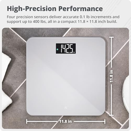 Greater Goods AccuCheck Digital Scale for Body Weight - Accurate Digital Bathroom Scale with High-Precision Sensors, Large...