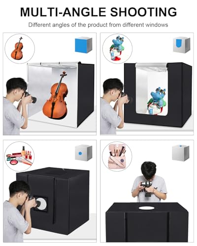 Photo Studio Light Box, PULUZ 80cm/32 inch Portable Lightbox Photo Shooting Tent Folding Photography Lighting Kit with 126...