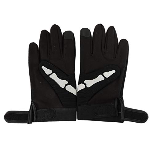 U Biker Skull Bone Skeleton Mechanic Gloves Sz 3XL