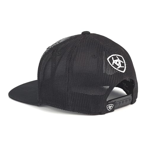 ARIAT Men's Aztec Black Flat Bill Cap