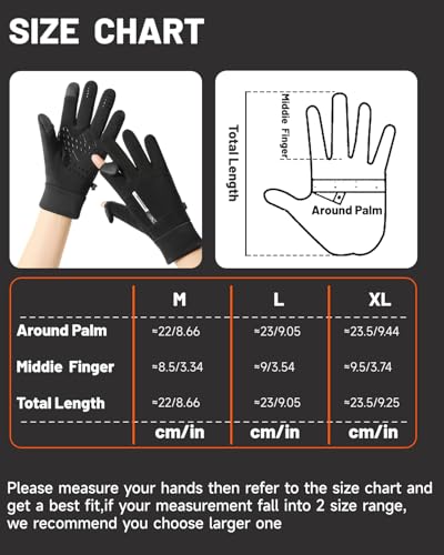 jopavo Gloves for Winter Men Women Windproof Water Resistant - Lightweight Touch Screen Gloves for Hiking Cycling Driving ...