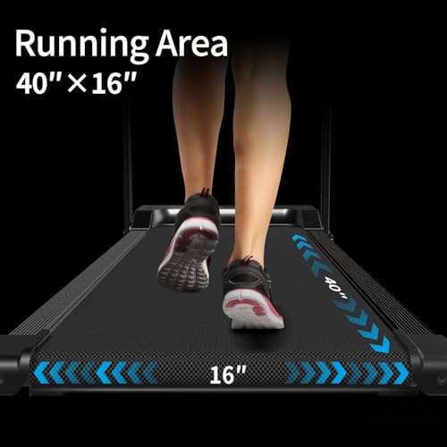 Foldable Treadmill with Manual Incline, 6.2 MPH Compact for Home Use, Features LED Monitor and Safety Stop Key, Adjustable...