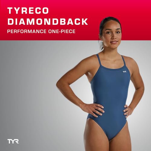 TYR Womens Tyreco Solid Diamondback Swimsuit