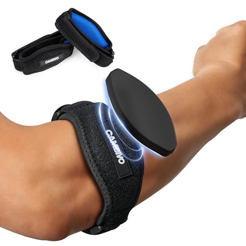 CAMBIVO 2 Pack Tennis Elbow Brace for Men & Women, Elbow Pain Relief for Tendonitis, Tennis & Golfer's Elbow, Adjustable E...