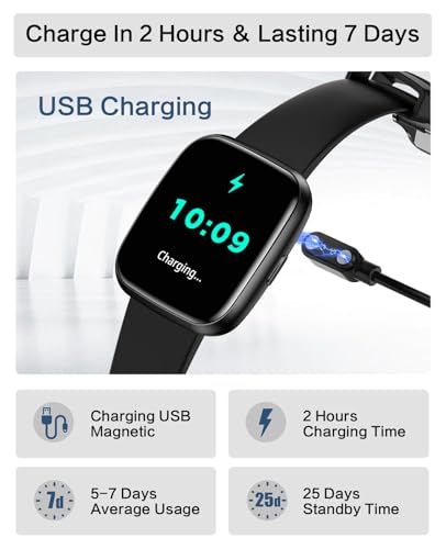 Smart Watches for Men/Women, 1.75" Bluetooth Call, AI Voice Smartwatch, 24/7 Heart Rate Monitor, Blood Pressure/SpO2/Sleep...