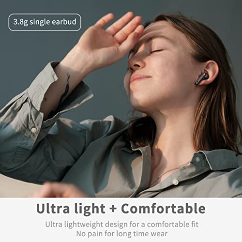 Wireless Earbuds, Bluetooth 5.4 Headphones in Ear with 4 ENC Noise Cancelling Mic, New Wireless Earphones HiFi Stereo Deep...