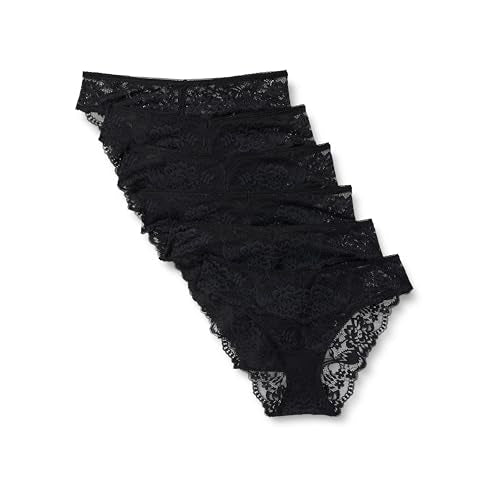 Amazon Essentials Womens Stretch Galloon Lace Bikini Panty