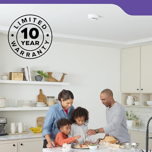 Kidde Smoke & Carbon Monoxide Detector, 10-Year Battery Powered, Voice Alerts, LED Warning Light Indicators, 2 Pack