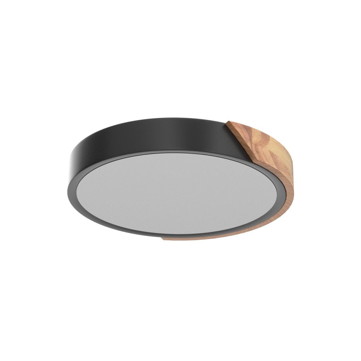 LuFun Flush Mount Ceiling Light Dimmable 3000-6500K 15.7 inch Black AMZ0036 for Kitchen, Bedroom, Hallway, Living Room