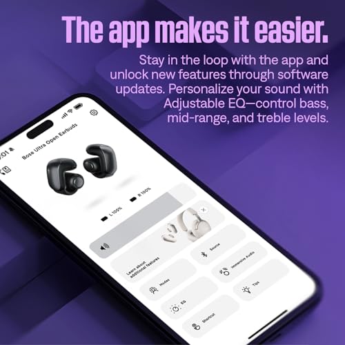 Bose Ultra Open Earbuds - Bluetooth Open Ear Earbuds with OpenAudio for Awareness, Clip-On Design for Comfort, Water Resis...