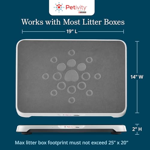 Purina Petivity Smart Litter Box Monitor Cat Weight Scale & Health Tracker - Monitor Litter Habits, Track Weight Accuratel...