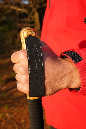 FOREST PILOT Trekking Pole - 1pc Pack Sassafras Wood Adjustable&Detachable Hiking or Walking Stick