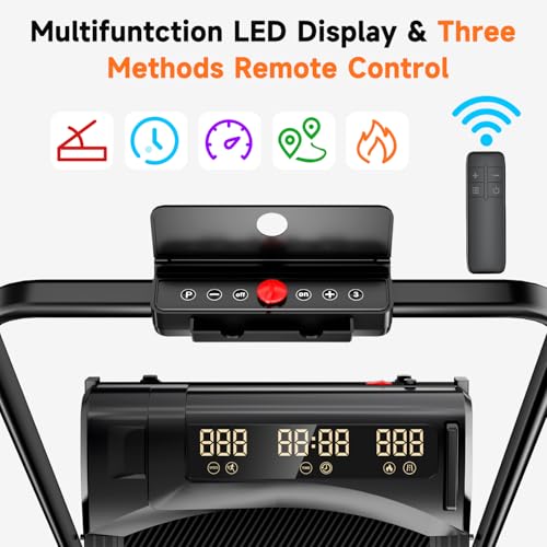 Fasion Trek Run Incline Walking Pad Treadmill for Home Small,2.5 HP Quiet Under Desk Treadmill with 300lbs Capacity,
